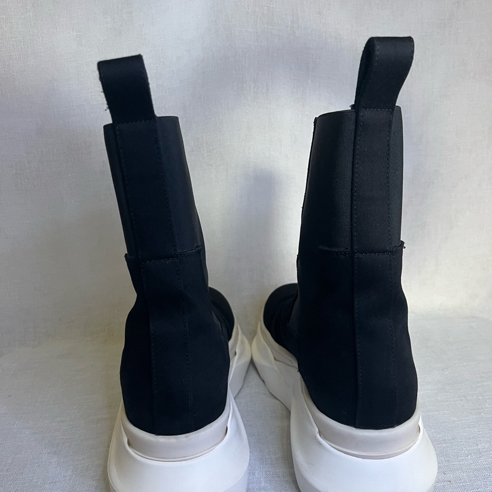 Rick Owens Men's DRKSHDW Beatle Abstract 911 Boots Black & Milk Sz41 - Picture 2 of 6